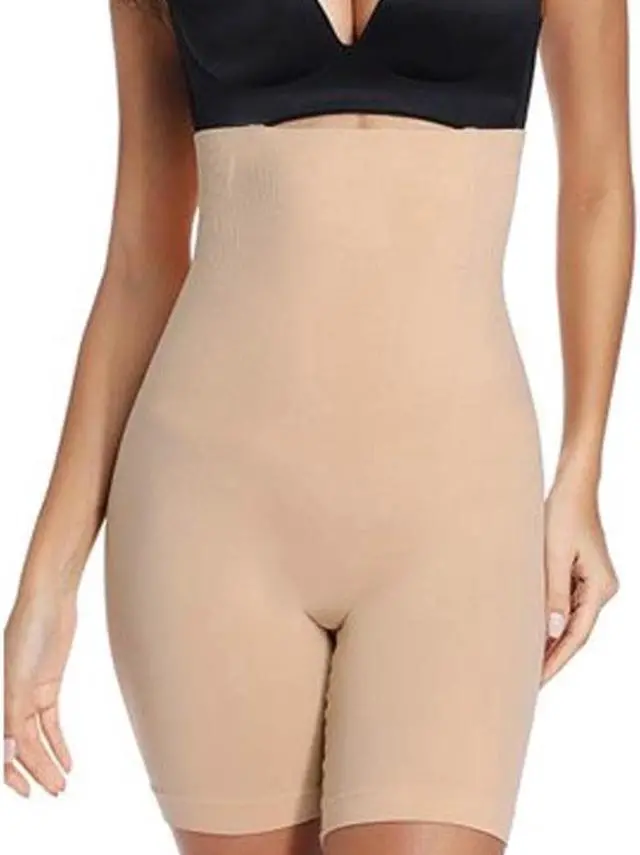 Alt view image 3 of 3 - Comfia Shapewear Shorts - Seamless Comfort and Slimming Support (Large, Beige)
