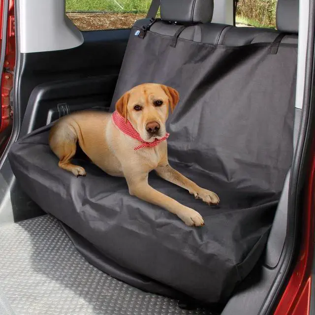 Alt view image 3 of 7 - Smartworks Pet Seat Cover - Black - Large (52' x 50")