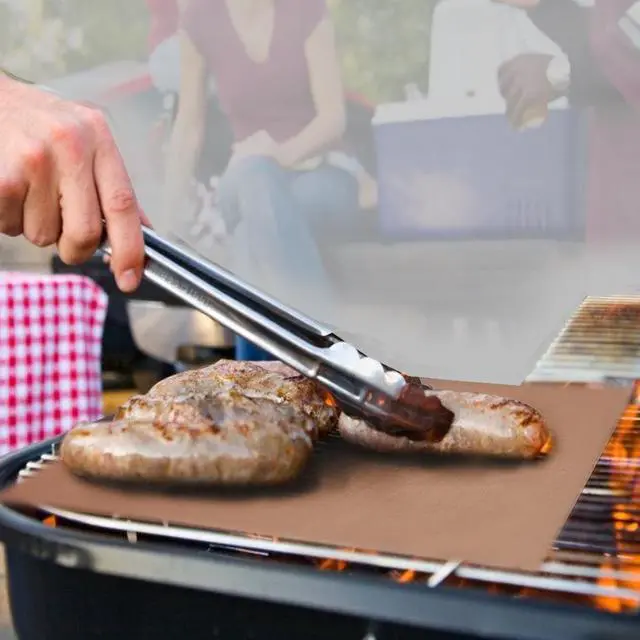 Alt view image 4 of 6 - Yoshi Copper Grill and Bake Mat  Ideal for Grilling and Baking