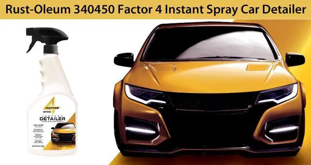Alt view image 4 of 5 - Rust-Oleum 340450 Factor 4 Instant Spray Car Detailer