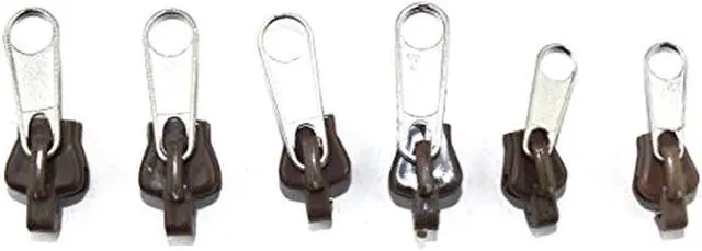 Alt view image 4 of 4 - Zipper Fixers (Brown) - 6-Piece Set for Instant Repair