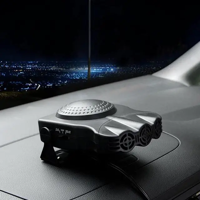 Alt view image 3 of 3 - 12V 150W-Black Multi-purpose Portable Car Heater