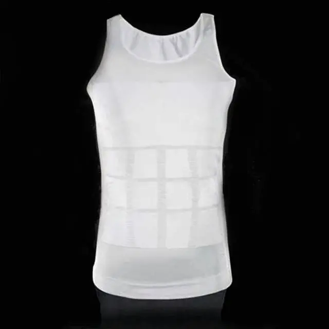 Alt view image 2 of 6 - Slimming Tees- Men's Instant Body Shaper (Medium)