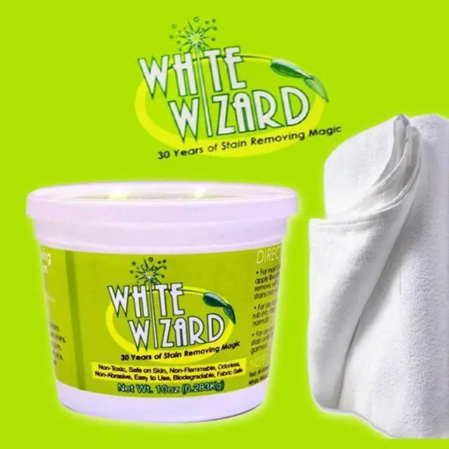 Alt view image 5 of 7 - White Wizard All Purpose Stain Remover - Grease Shoe Polish Oil Stains Without Water 10 Fl. Oz.