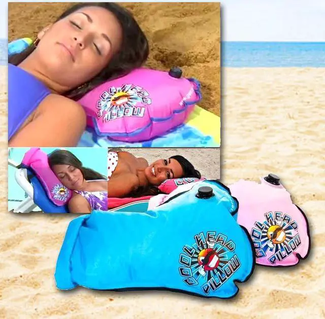 Alt view image 5 of 7 - Cool Head Pillow - Pool Water-Filled Pillow, Blue