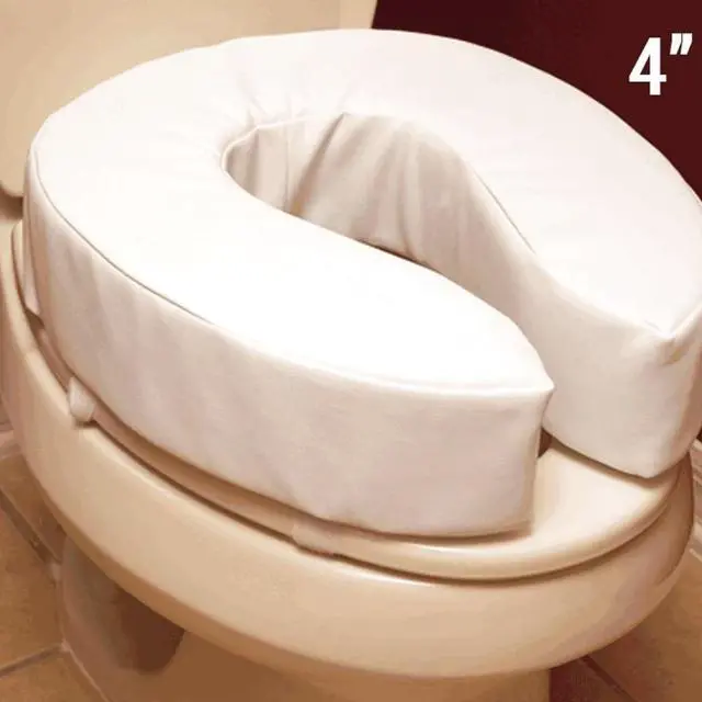 Alt view image 4 of 7 - Thick Padded Toilet Cushion  4" Height for Maximum Comfort