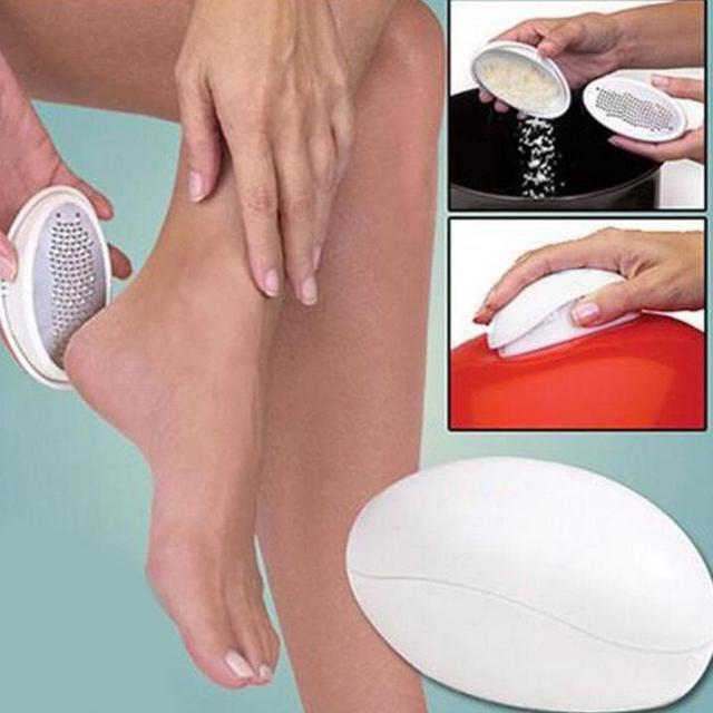 Alt view image 5 of 6 - Egg Shaped Pedicure Ergonomic Foot File and Callus Remover