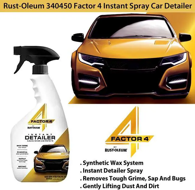 Alt view image 5 of 5 - Rust-Oleum 340450 Factor 4 Instant Spray Car Detailer