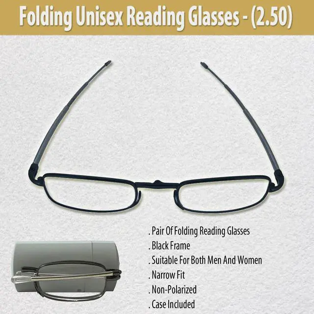 Alt view image 6 of 6 - Folding Unisex Reading Glasses (2.50)