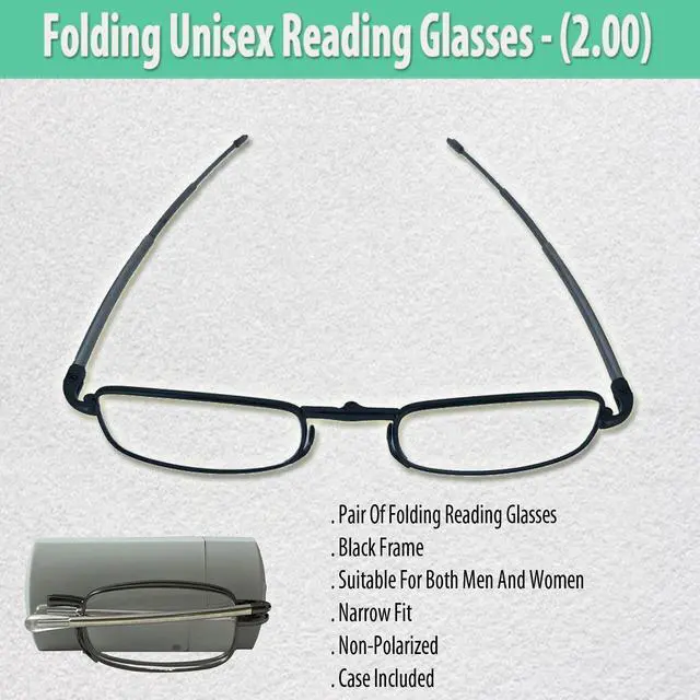 Alt view image 5 of 5 - Folding Unisex Reading Glasses (2.00)