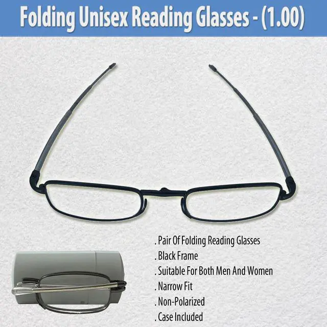 Alt view image 5 of 5 - Folding Unisex Reading Glasses (1.00)