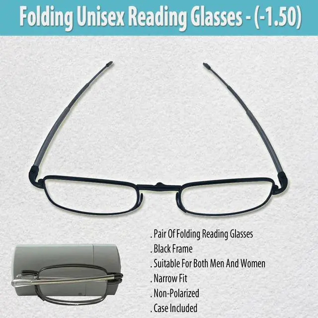 Alt view image 5 of 5 - Folding Unisex Reading Glasses (1.50)