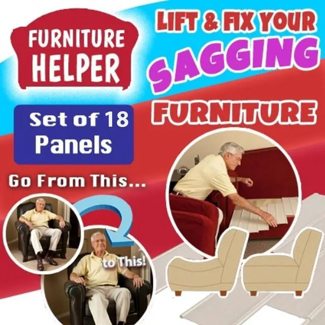 Alt view image 4 of 5 - Furniture Fix - 18-Piece Set for Sagging Sofa Support