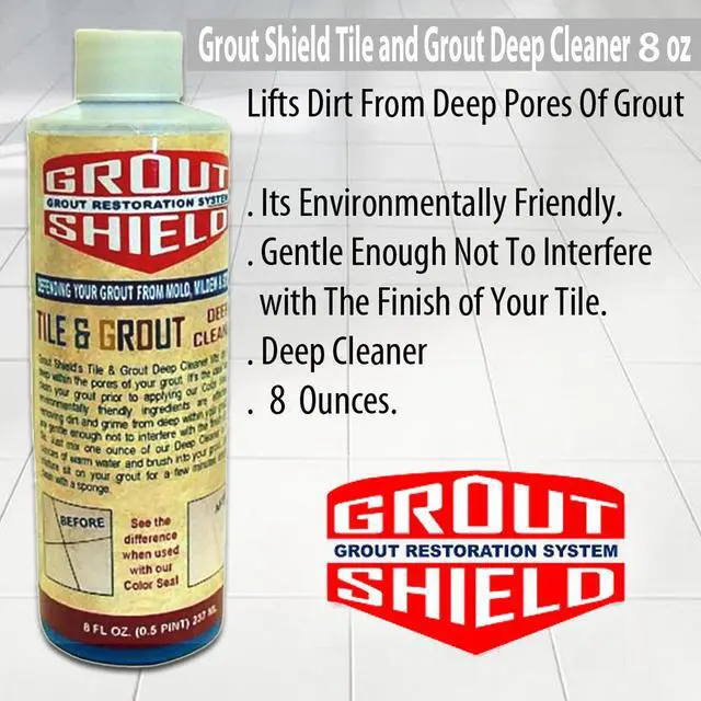 Alt view image 4 of 7 - Grout Shield Tile and Grout Deep Cleaner 8oz