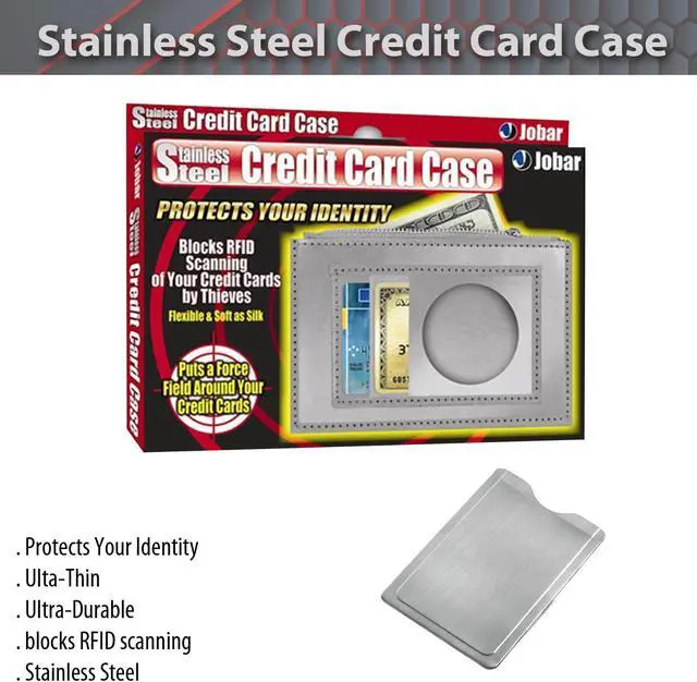 Alt view image 3 of 3 - Stainless Steel Credit Card Case