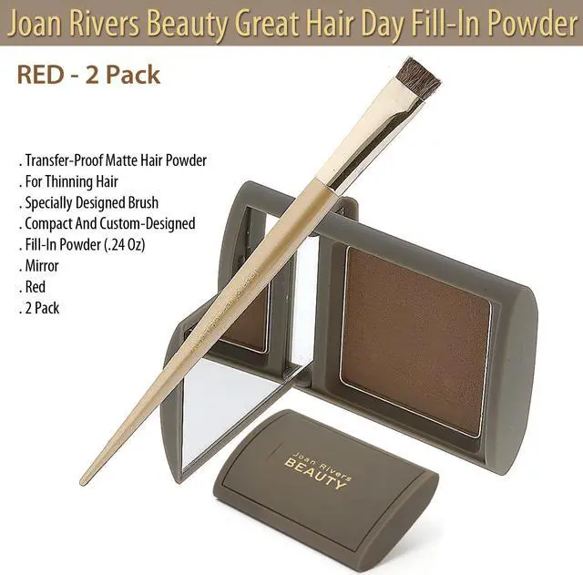 Alt view image 5 of 5 - Joan Rivers Beauty Great Hair Day Fill-In Powder- Red- Two Pack