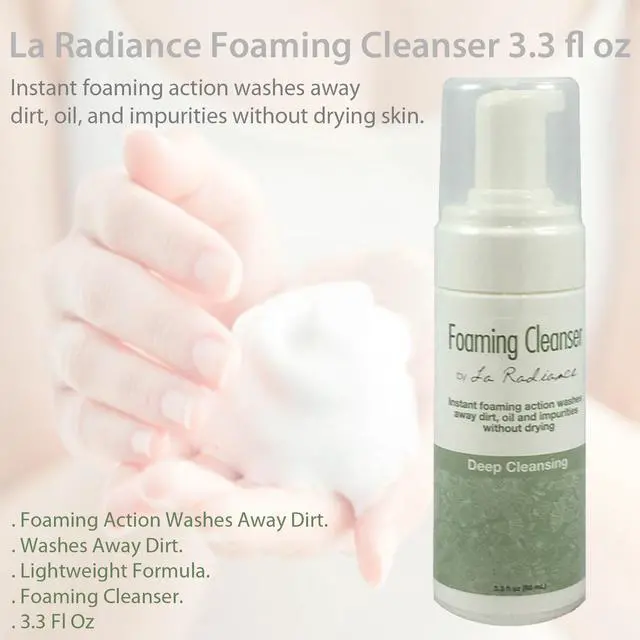 Alt view image 4 of 4 - La Radiance Foaming Cleanser - Gentle Facial Wash for All Skin Types - 3.3 fl oz