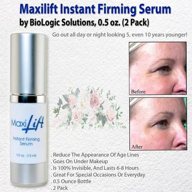 Alt view image 5 of 5 - Maxilift Instant Firming Serum by BioLogic Solutions, 0.5 oz. (2 Pack)