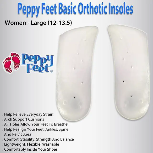 Alt view image 3 of 3 - Peppy Feet Basic Orthotic Insoles - Women - Large (12-13.5)