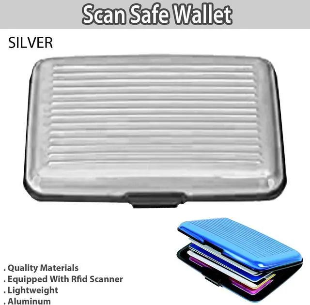 Alt view image 5 of 5 - Scan Safe Wallet - Ultimate Protection Against Identity Theft (Silver)