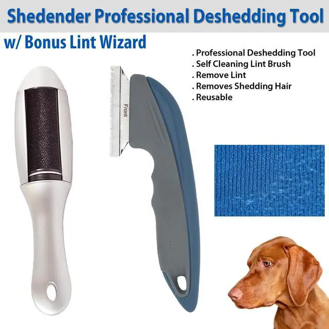 Alt view image 4 of 5 - Shedender Professional Deshedding Tool w/ Bonus Lint Wizard