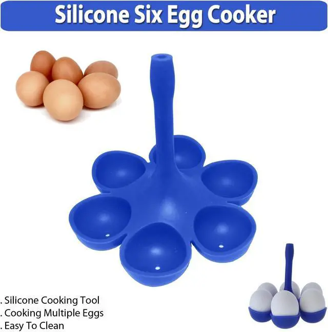 Alt view image 2 of 6 - Silicone Six Egg Cooker: Perfectly Cook Six Eggs at Once