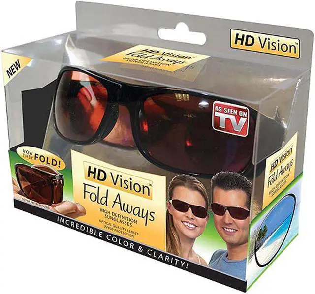 Alt view image 3 of 5 - HD Vision Fold Aways Sunglasses Deluxe- Single (Black)