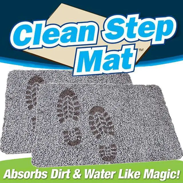 Alt view image 5 of 7 - Clean Step Mat Doormat - Gray  (18" x 28") 2 Pack