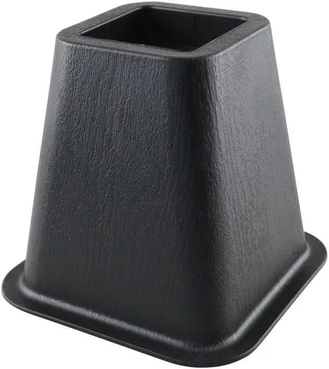 Alt view image 3 of 3 - Bed Risers - Black - 4 Piece Set