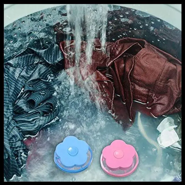Alt view image 3 of 7 - Floating Washing Machine Reusable Lint and Hair Traps - 2 Pack