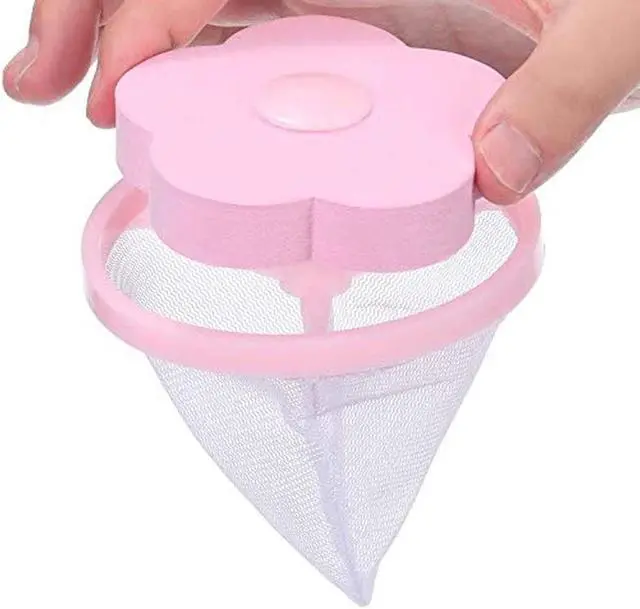 Alt view image 6 of 7 - Floating Washing Machine Reusable Lint and Hair Traps - 2 Pack