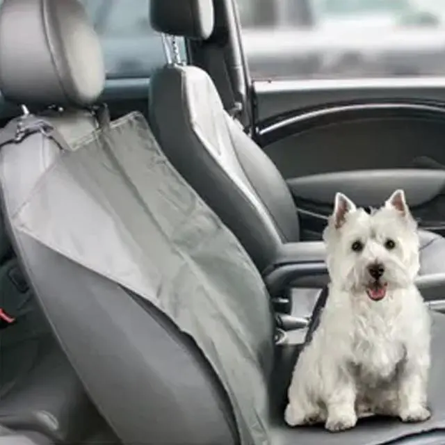 Alt view image 7 of 7 - Kole Single Water-Resistant - Pet Seat Cover - Black - 45" x  21.5"