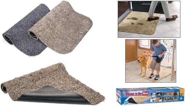 Alt view image 3 of 4 - Clean-N-Go Mat - Versatile Dirt-Trapping Solution - Beige - 30"x 20"