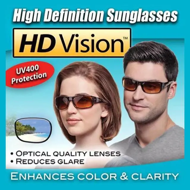 Alt view image 5 of 6 - HD Vision  Sunglasses- Unisex- Black