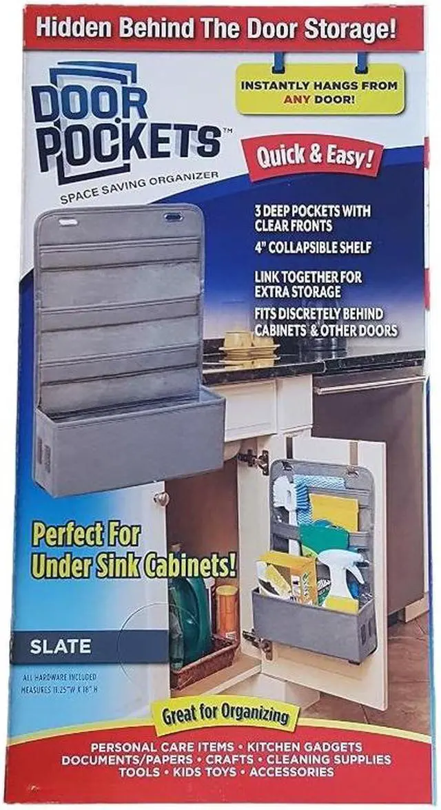 Main image of Door Pockets - The Ultimate Overdoor Fabric Organizer