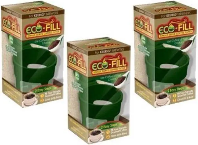 Alt view image 3 of 3 - Eco-Fill 3-Pack Reusable Coffee Filters - Brew Deliciously, Waste Less