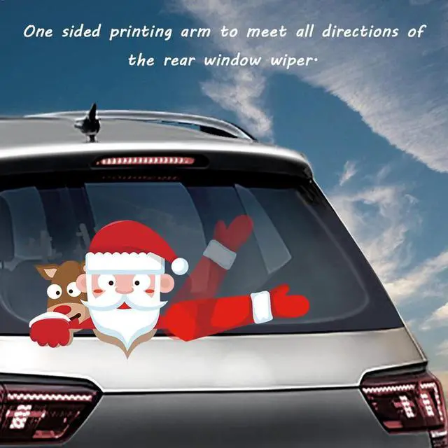 Alt view image 4 of 5 - Waving Santa Decal