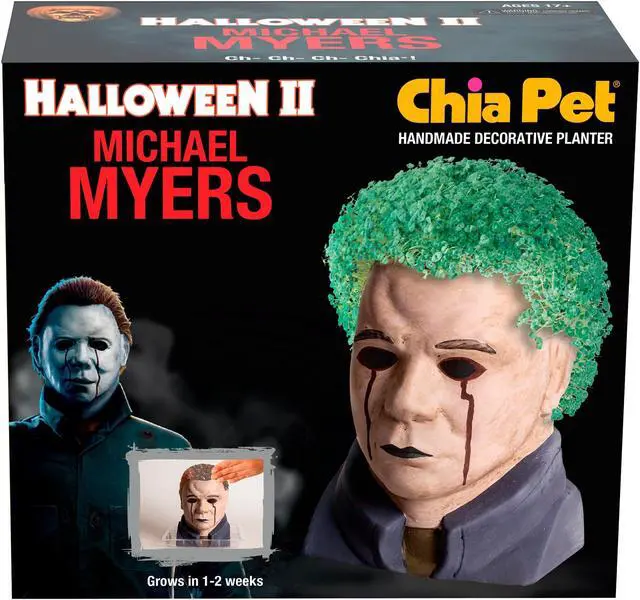 Alt view image 3 of 7 - Chia Pet Planter - Halloween II  Michael Myers
