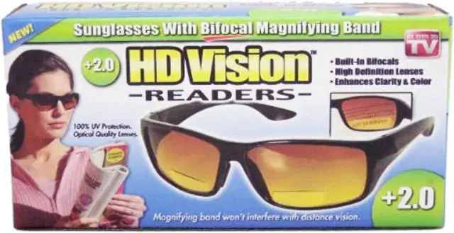 Alt view image 4 of 4 - HD Vision Readers- Black- +2.00