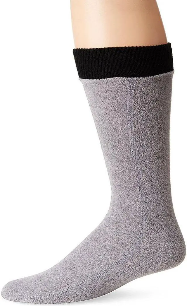Main image of Hot Headz Polarex Fleece Socks - Medium Grey - Perfect for Winter Warmth