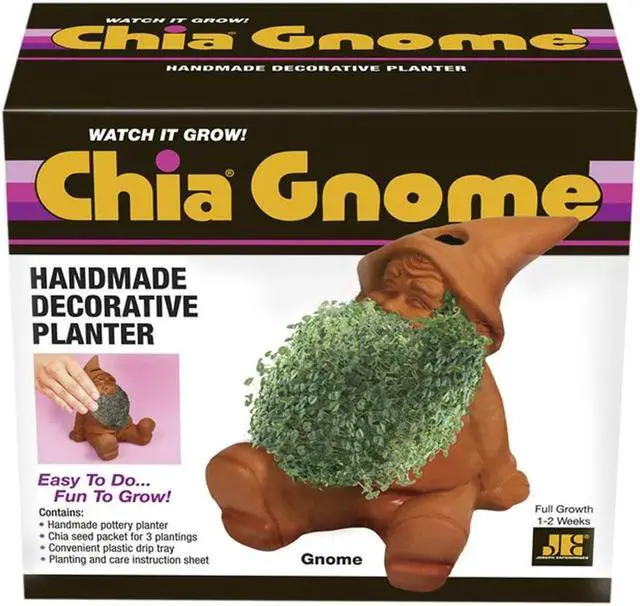 Alt view image 3 of 5 - Chia Pet Planter - Gnome