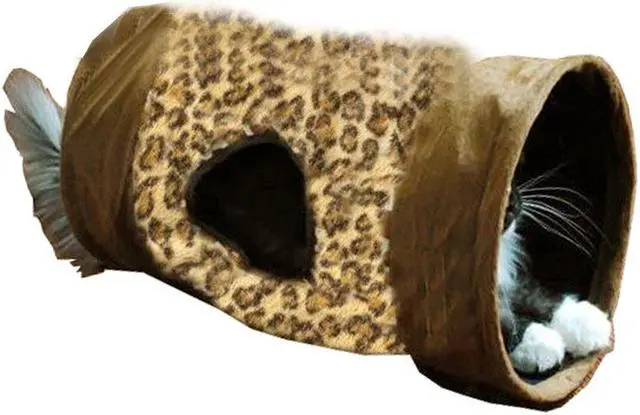 Main image of Leopard Print Crinkle Cat Tunnel