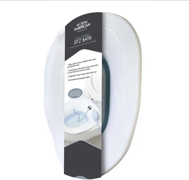 Alt view image 3 of 5 - Collapsible Sitz Bath, White