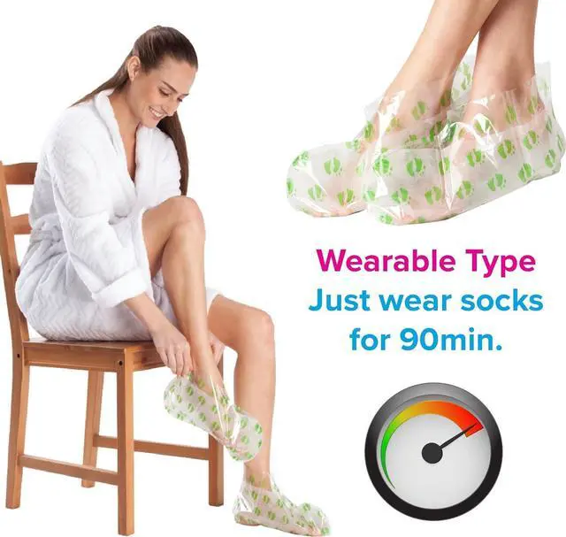 Alt view image 3 of 3 - Dream Feet Exfoliating Foot Mask (One Pair) by US Jaclean