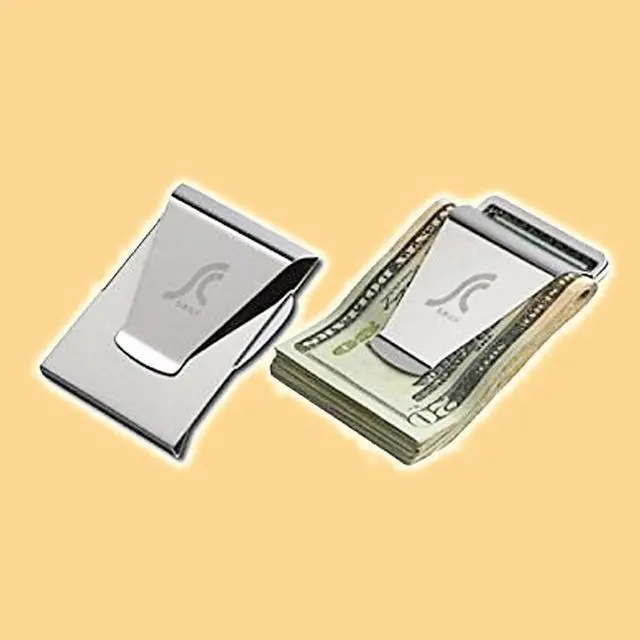 Alt view image 4 of 4 - Slim Clip Double-Sided Money Clip Wallet - Black Chrome (2 Pack)