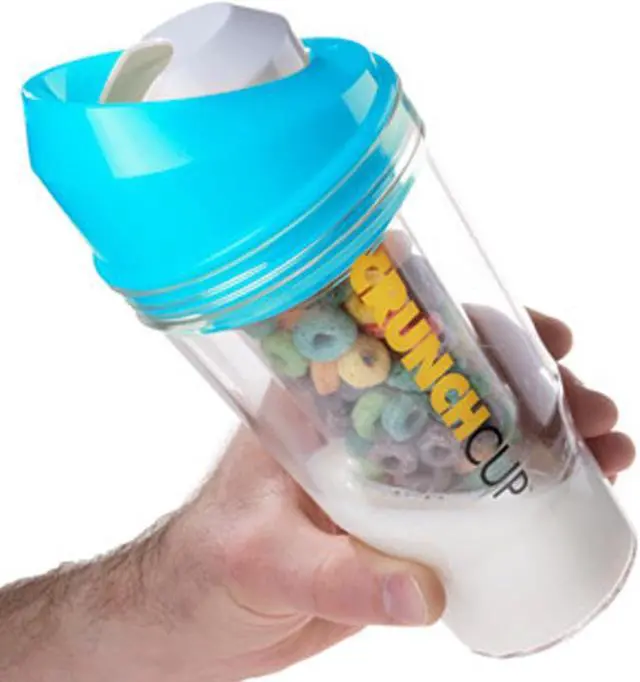 Alt view image 2 of 6 - The CrunchCup XL - A Portable Cereal Cup  -  Blue