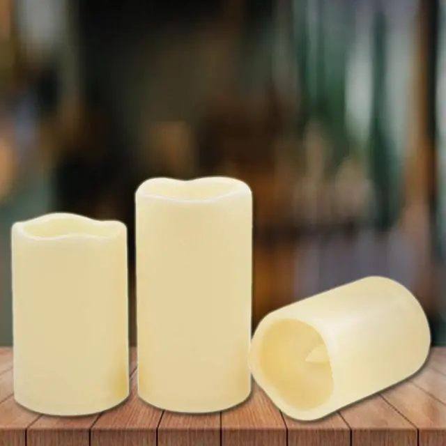 Alt view image 3 of 3 - Flameless LED Candle Set (3-Pack) with Remote Control
