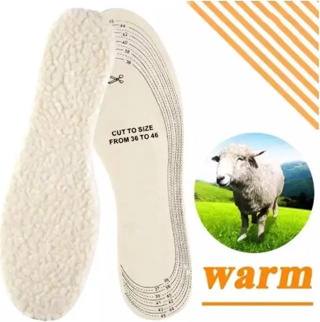 Alt view image 3 of 4 - Insoles Health Thermal Adjustable Wool Insoles ( Men's M - Ladies L)