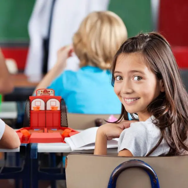 Alt view image 3 of 5 - Basketball Shootout - 2 Player Desktop Basketball Travel Game