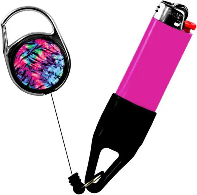 Alt view image 3 of 4 - Lighter Leash Retractable Lighter Holder -Tye Dye Series - Standard Size (3)